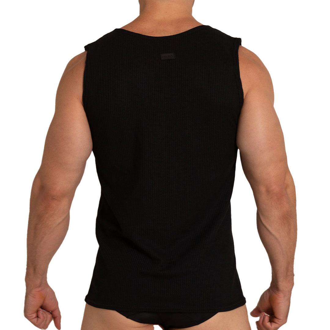 TISSUE BLACK TANK - Gigo Underwear & MensWear