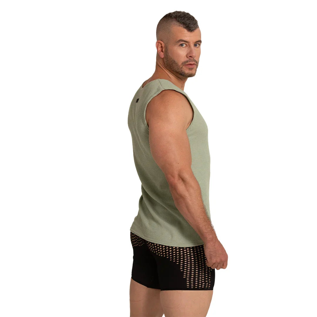 Tissue Green Tank by Gigo Underwear