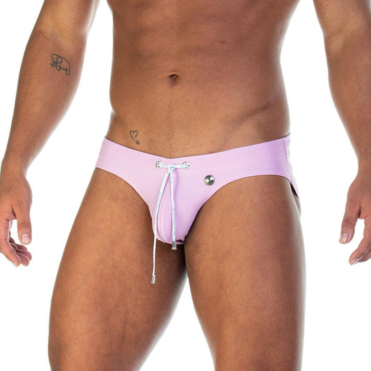 TRADITIONAL PINK SWIM BRIEF - Gigo Underwear & MensWear