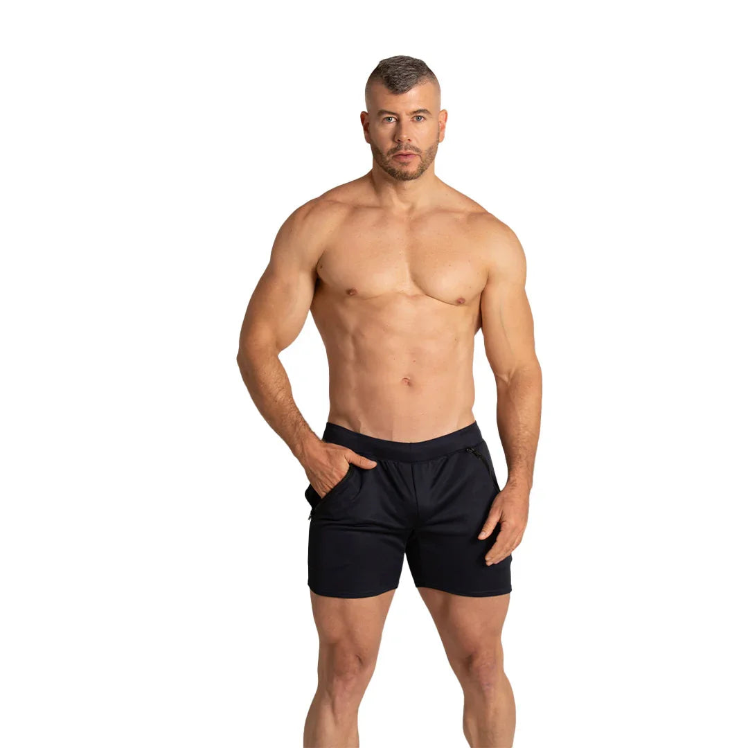 Training Blue Short back view by Gigo Underwear
