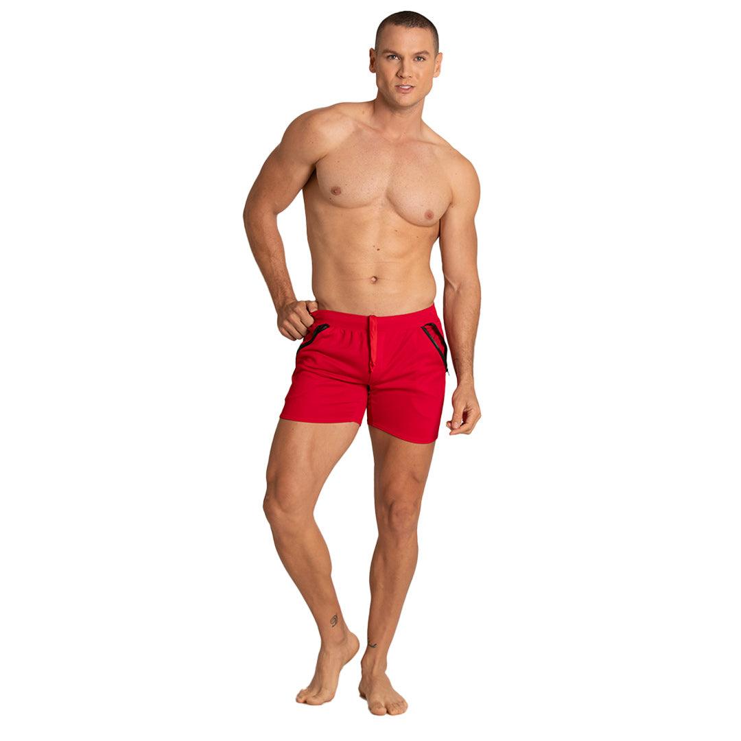 TRAINING RED SHORT - Gigo Underwear & MensWear