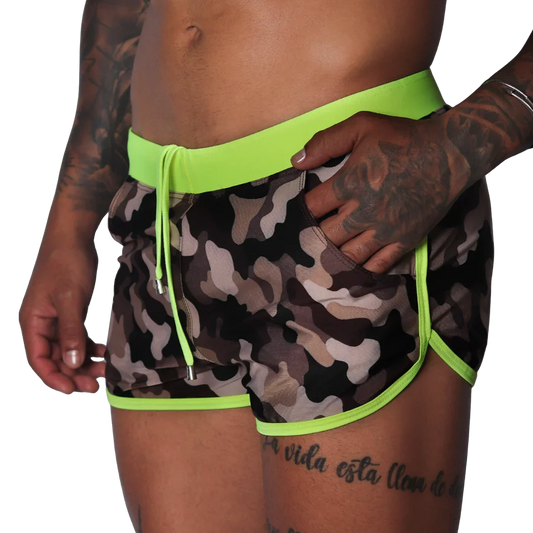 Trend Yellow Beachwear front view by Gigo Underwear