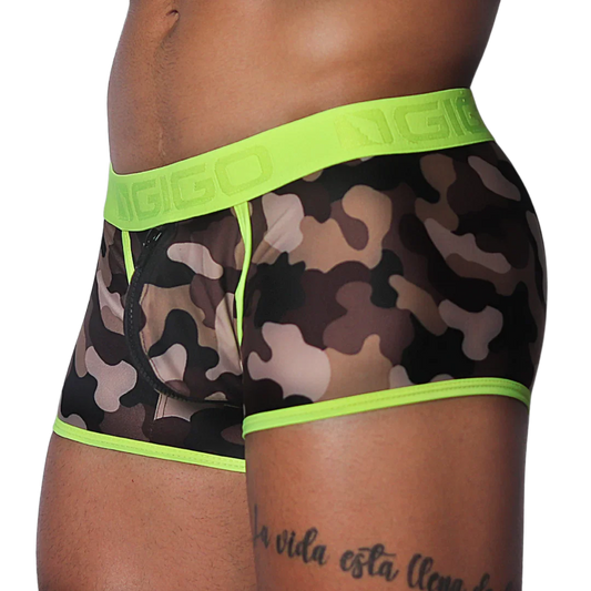 Trend Yellow Trunk front view by Gigo Underwear