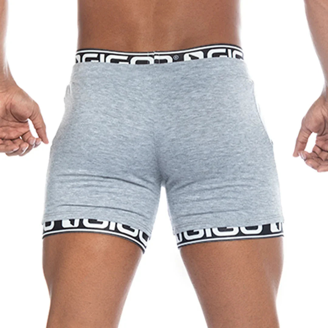 Tropixx Gray Short front view by Gigo Underwear