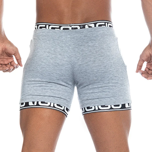 Tropixx Gray Short front view by Gigo Underwear