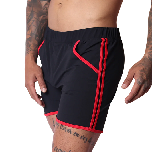 Typer Black Shorts front view by Gigo Underwear