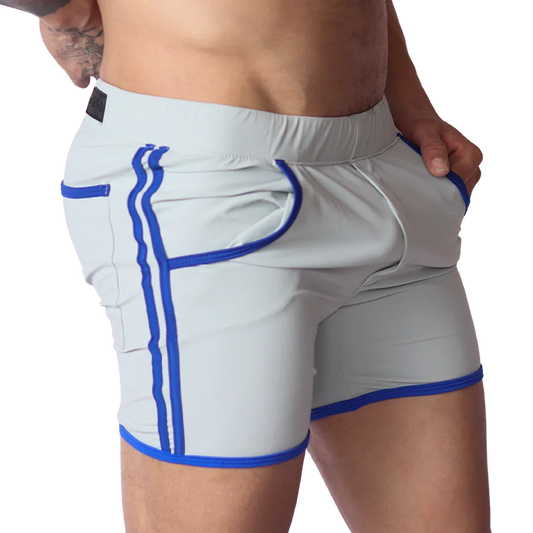 Typer Gray Shorts front view by Gigo Underwear