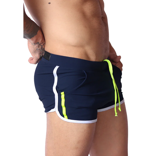 Typerhot Blue Shorts front view by Gigo Underwear