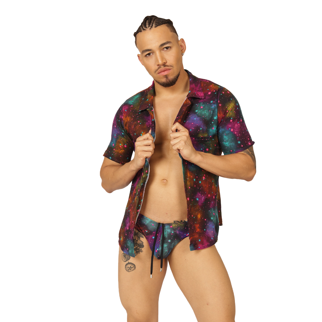 UNIVERSE SHIRT - Bold Men's Brief with Contrasting Waistband