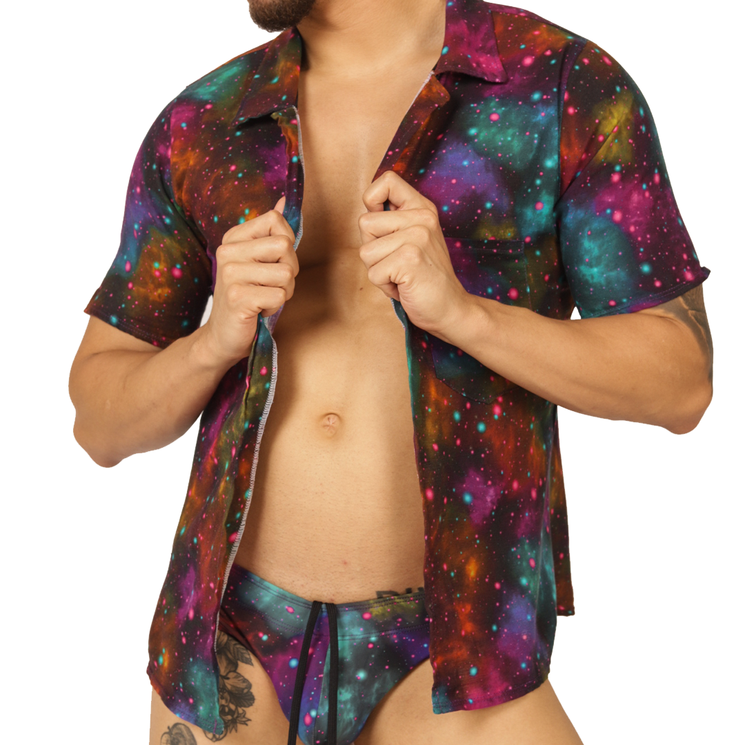 UNIVERSE SHIRT - Bold Men's Brief with Contrasting Waistband