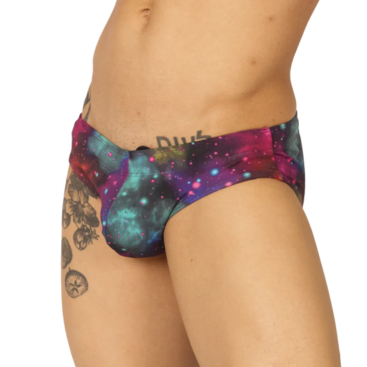 Universe Swimbrief front view by Gigo Underwear