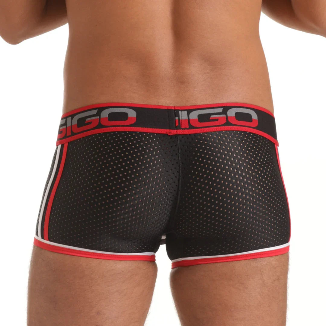 Versatil Red Trunk back view by Gigo Underwear