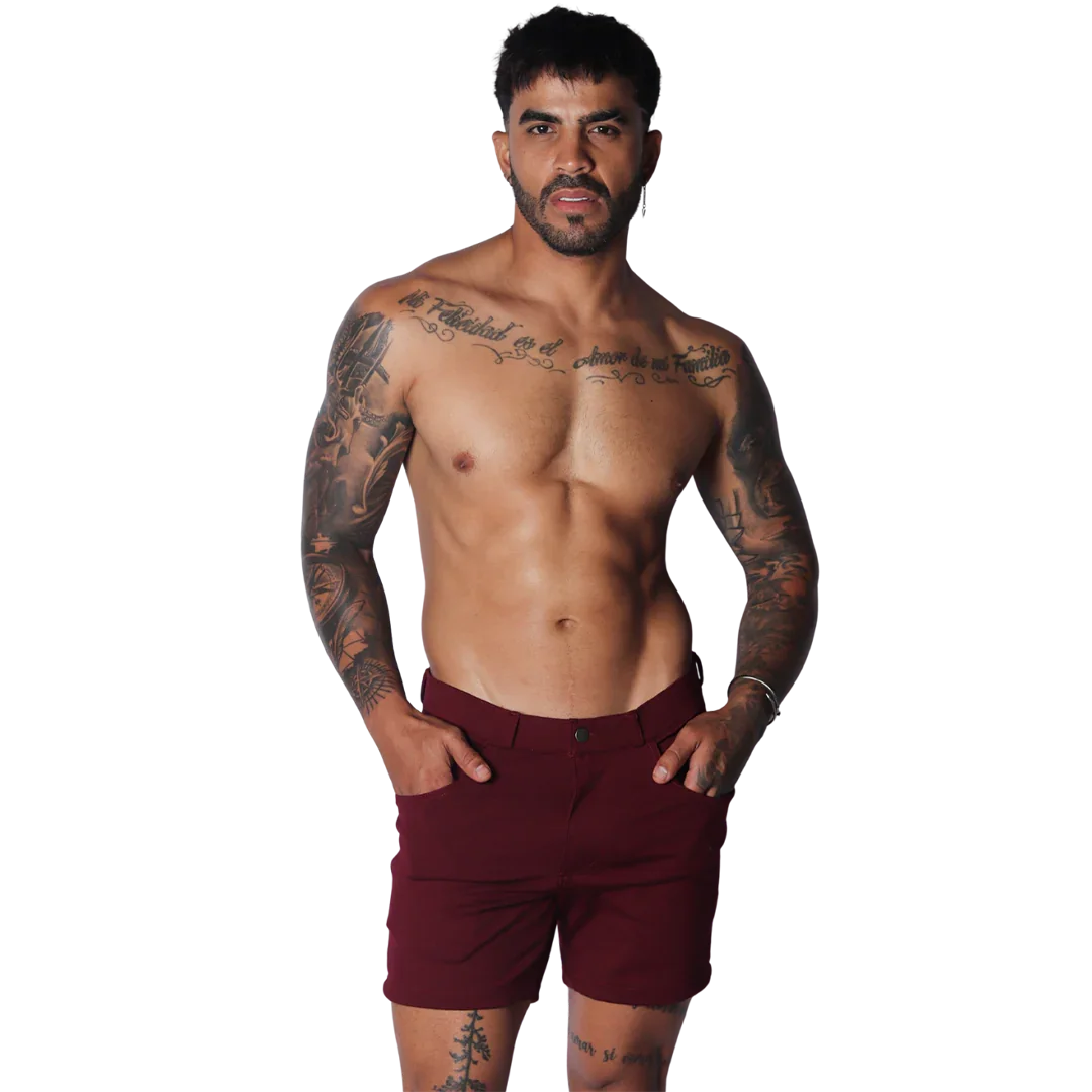 Sunday Wine Short on model by Gigo Underwear