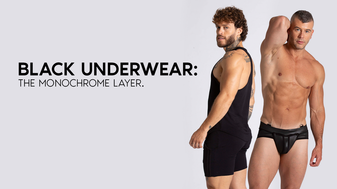  Front view of a model wearing the GIGO Forever Black Tank