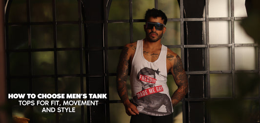 men wearing fitted men’s tank tops with clean sporty styling