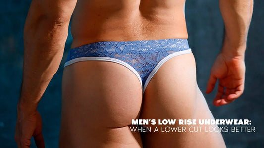 Men’s low rise underwear styled for a cleaner waistline and a sharper modern silhouette
