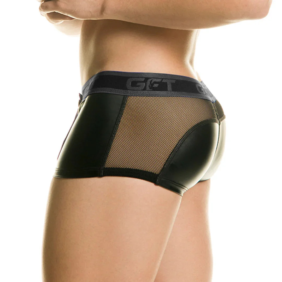 1 Fetiche Black Trunk front view by Gigo Underwear