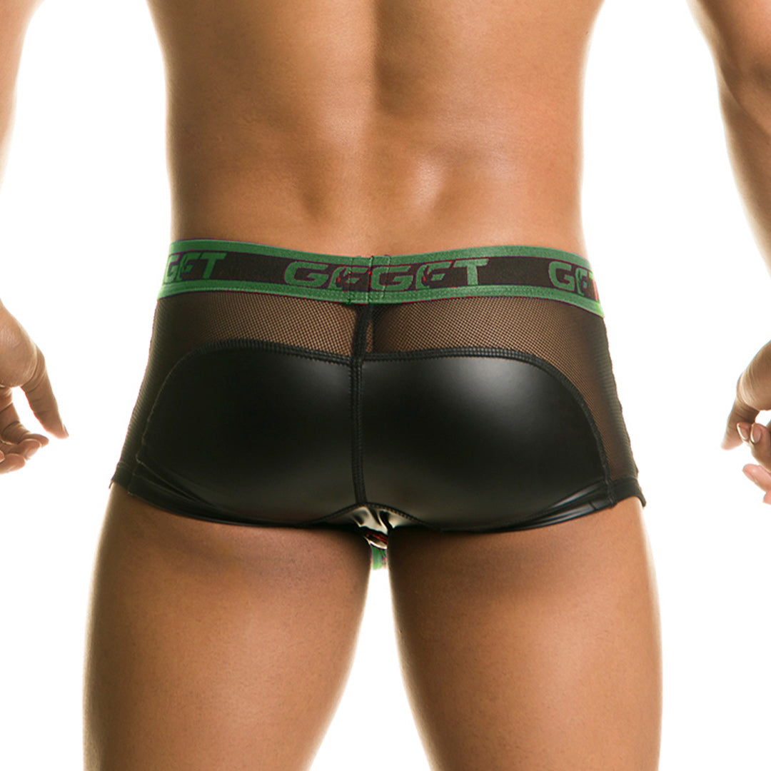 1 FETICHE GREEN TRUNK ZIPPER