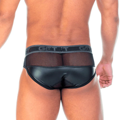 2 Fetiche Black Brief back view by Gigo Underwear