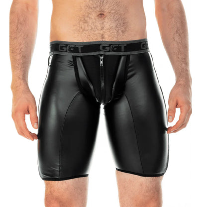 2 Fetiche Black Zipper Trunk Long by Gigo Underwear