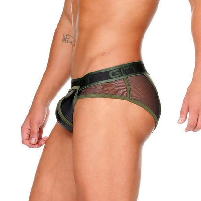FETISH GREEN BRIEF - Gigo Underwear & MensWear