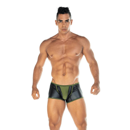 2 Fetiche Green Trunk by Gigo Underwear