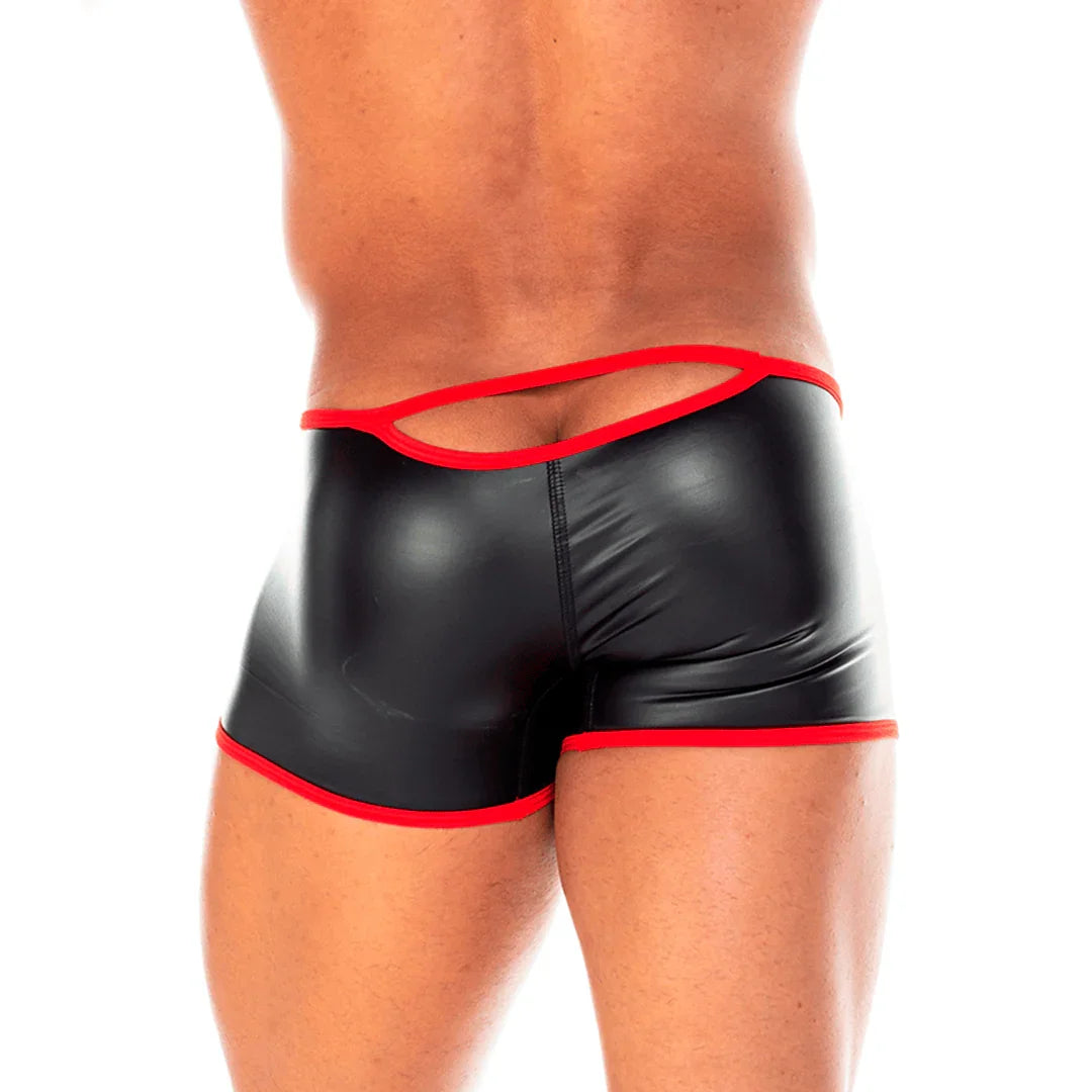 2 Fetiche Red Trunk back view by Gigo Underwear