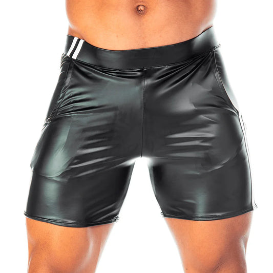 2 Fetiche White Short front view by Gigo Underwear