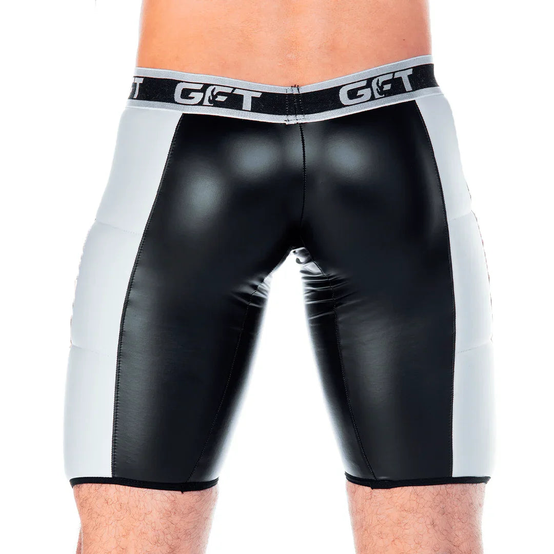 2 Fetiche White Trunk Long front view by Gigo Underwear