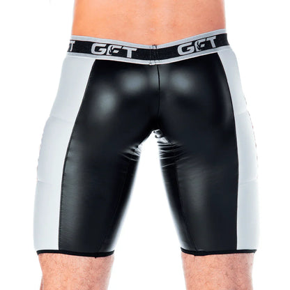 2 Fetiche White Trunk Long front view by Gigo Underwear