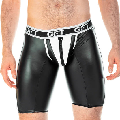 2 Fetiche White Zipper Trunk Long by Gigo Underwear