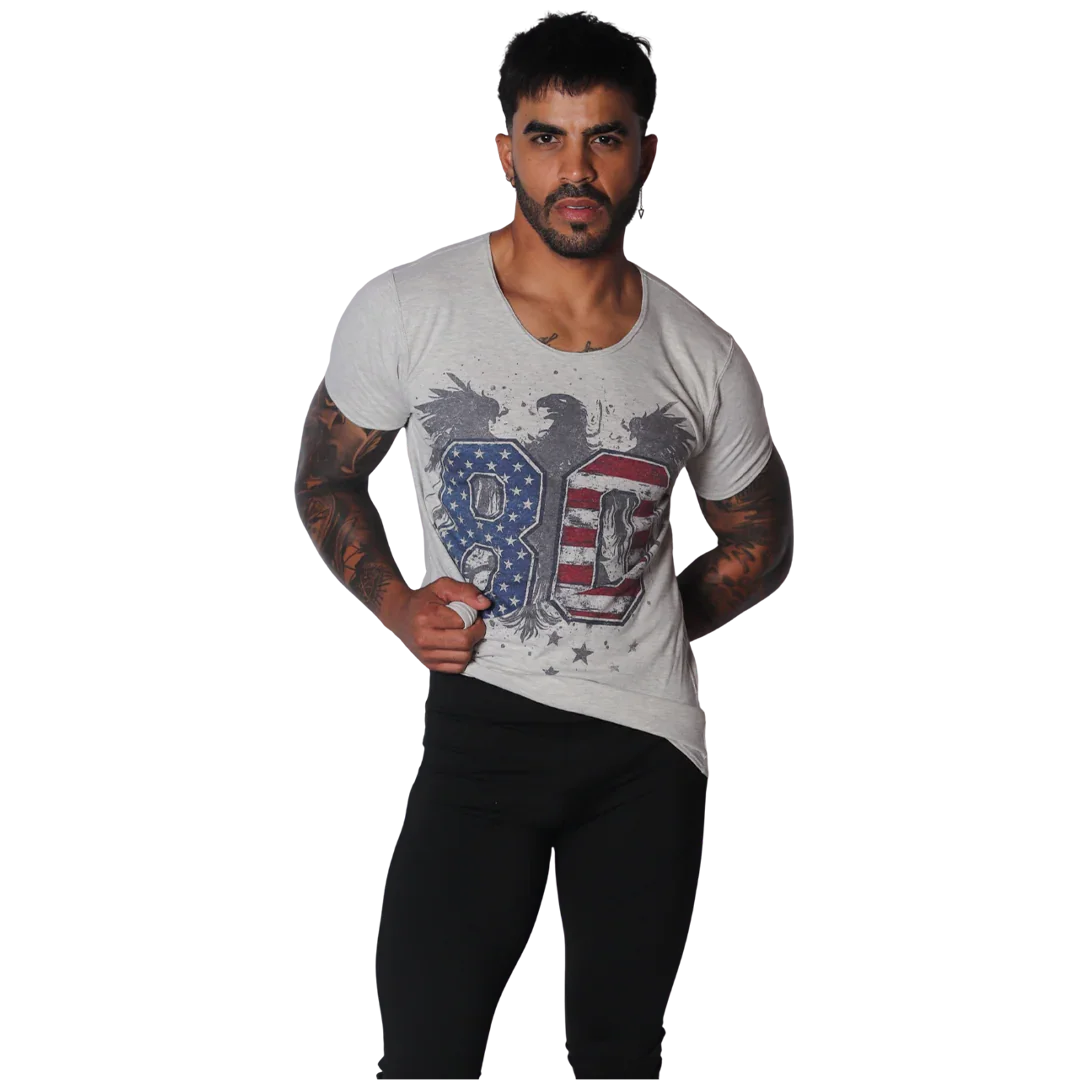 80 Tshirt on model by Gigo Underwear