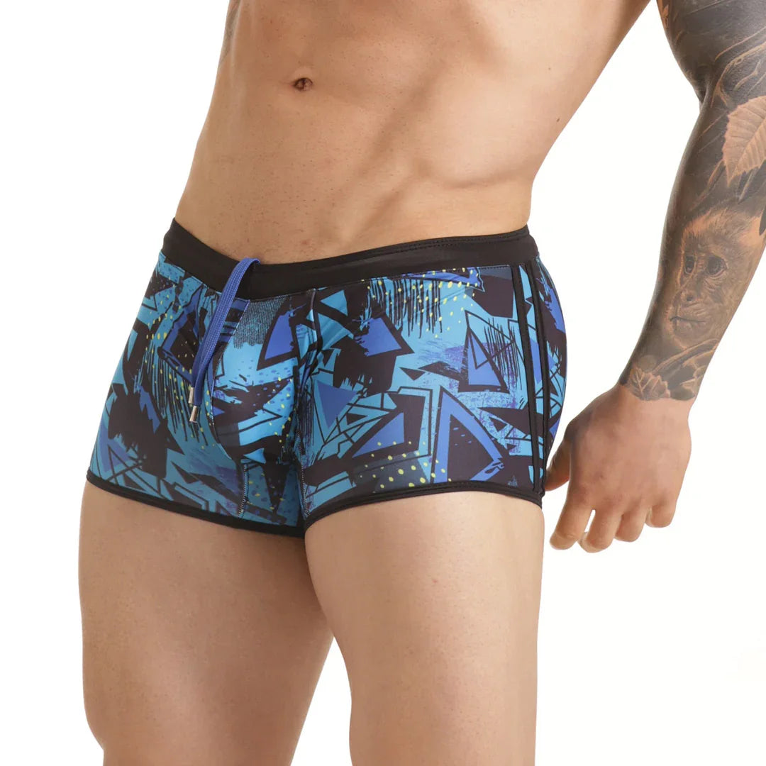 Abstract Swim Trunk by Gigo Underwear
