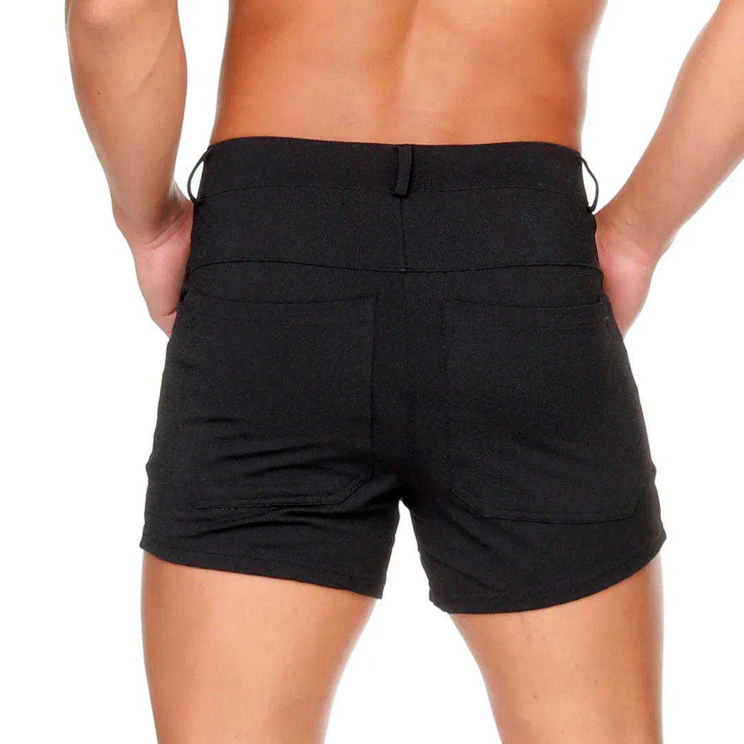 African Black Sexyshort front view by Gigo Underwear