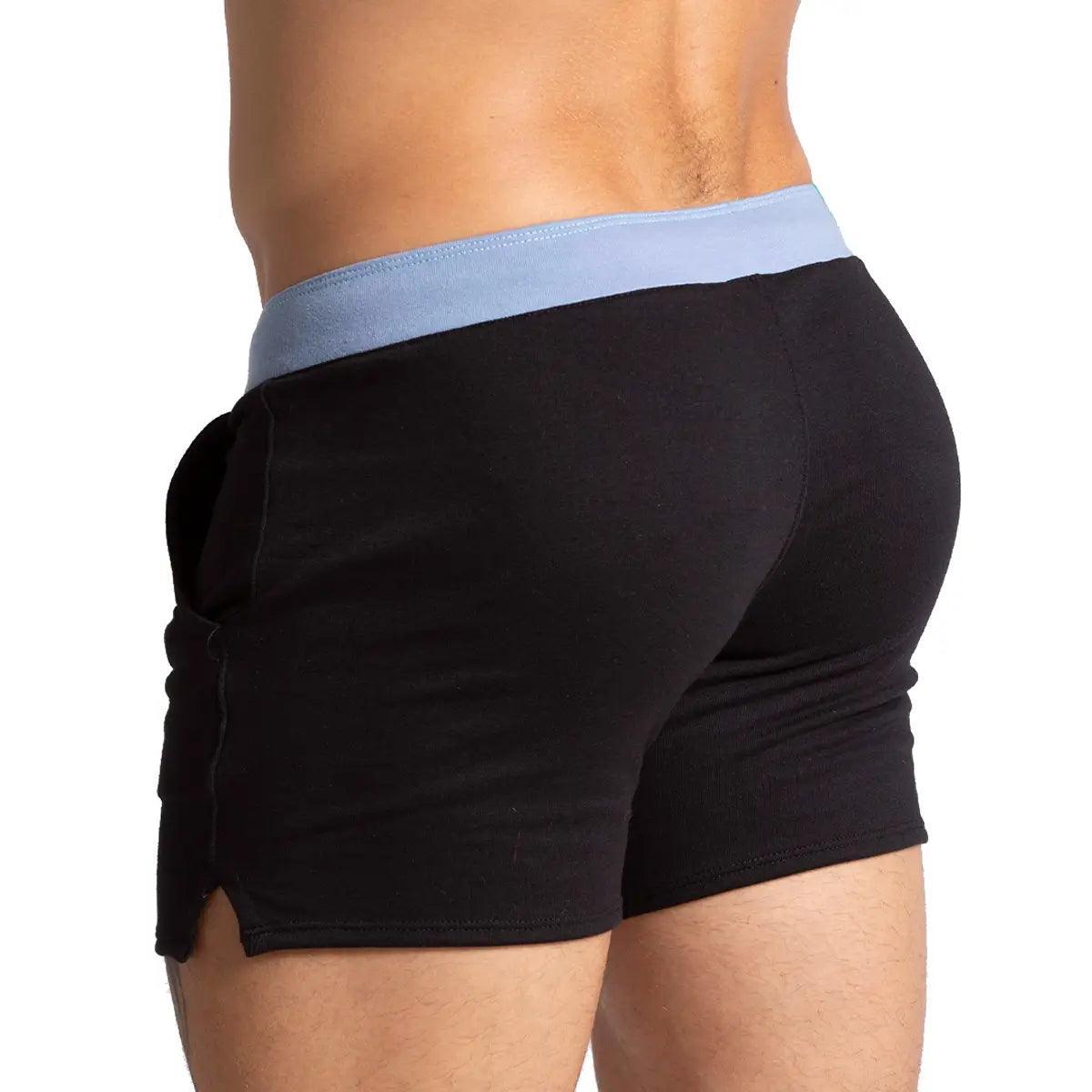 ALFA BLACK BLUE SHORT - Gigo Underwear