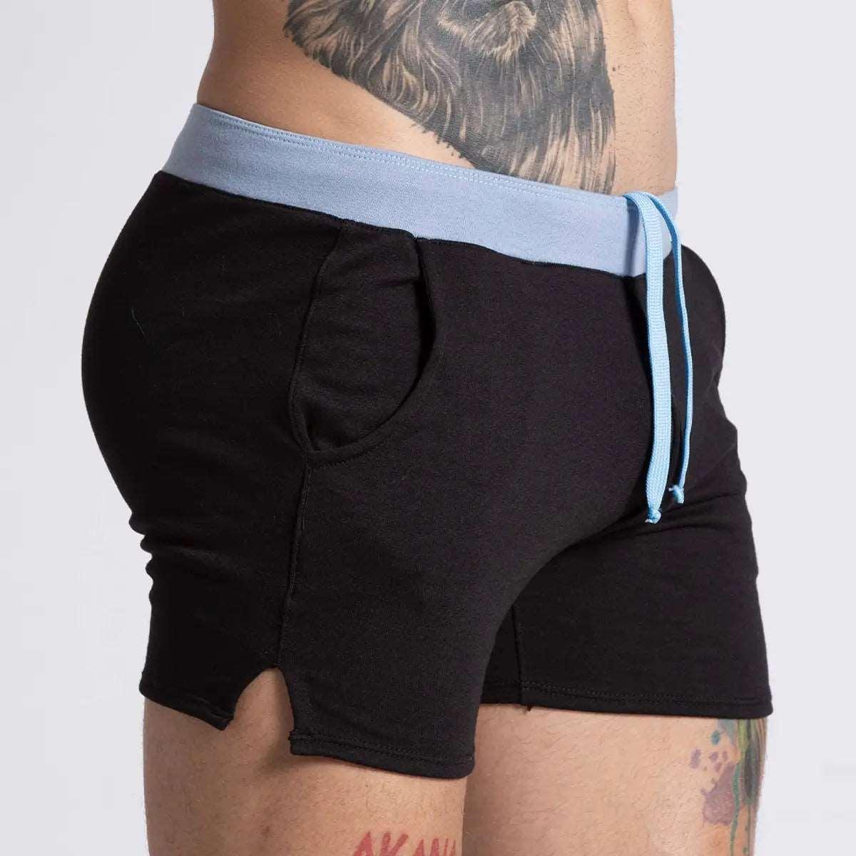 ALFA BLACK BLUE SHORT - Gigo Underwear