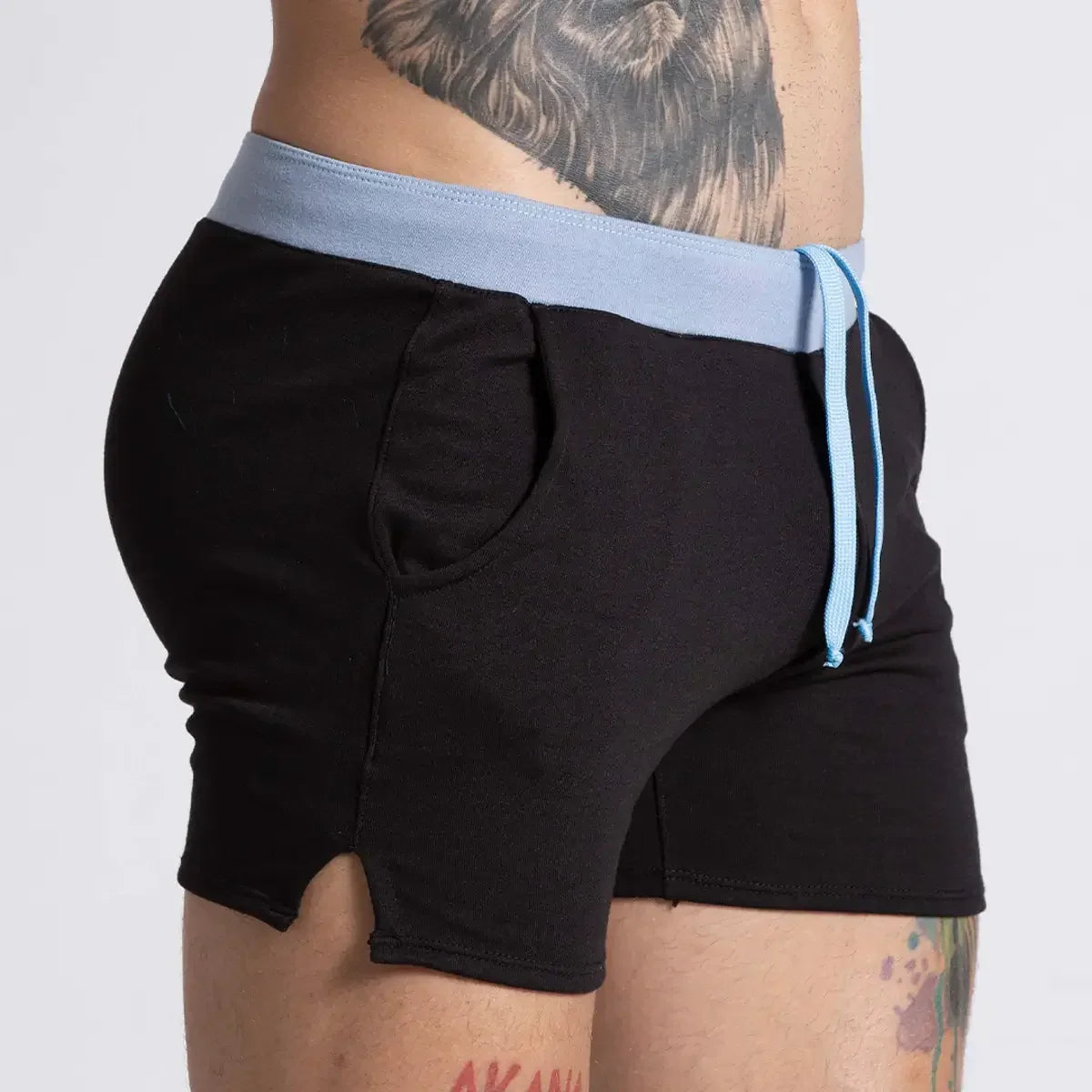 Alfa Black Blue Short back view by Gigo Underwear