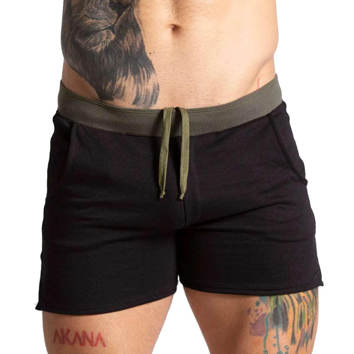 ALFA BLACK GREEN SHORT - Gigo Underwear