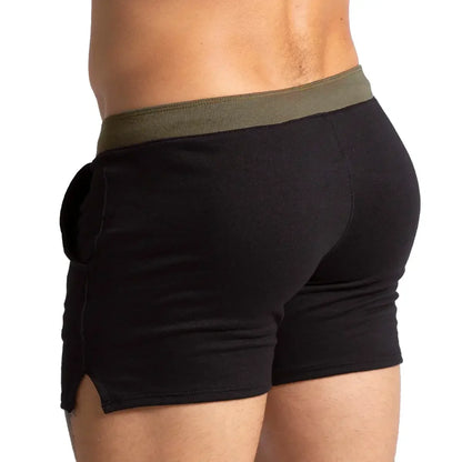 Alfa Black Green Short back view by Gigo Underwear