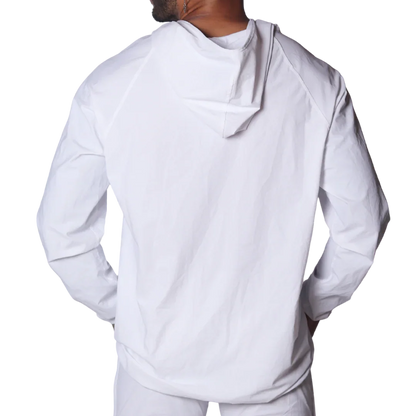 Ambitious White Jacket back view by Gigo Underwear