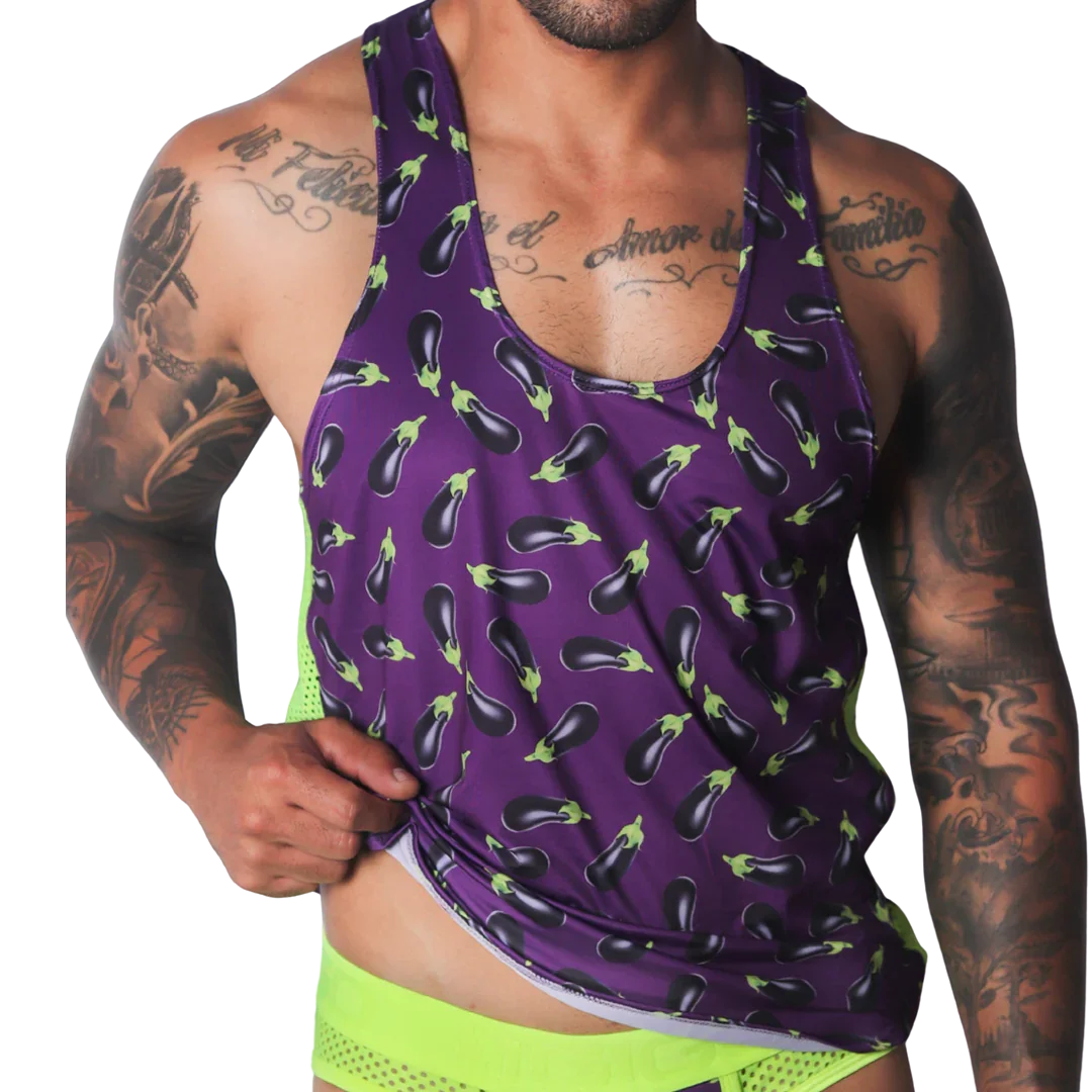 Aubergine Tank by Gigo Underwear