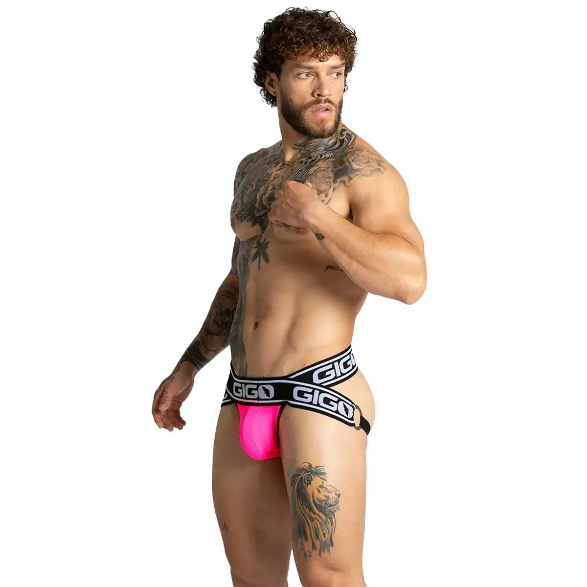 Audacy Fuchsia Jock back view by Gigo Underwear