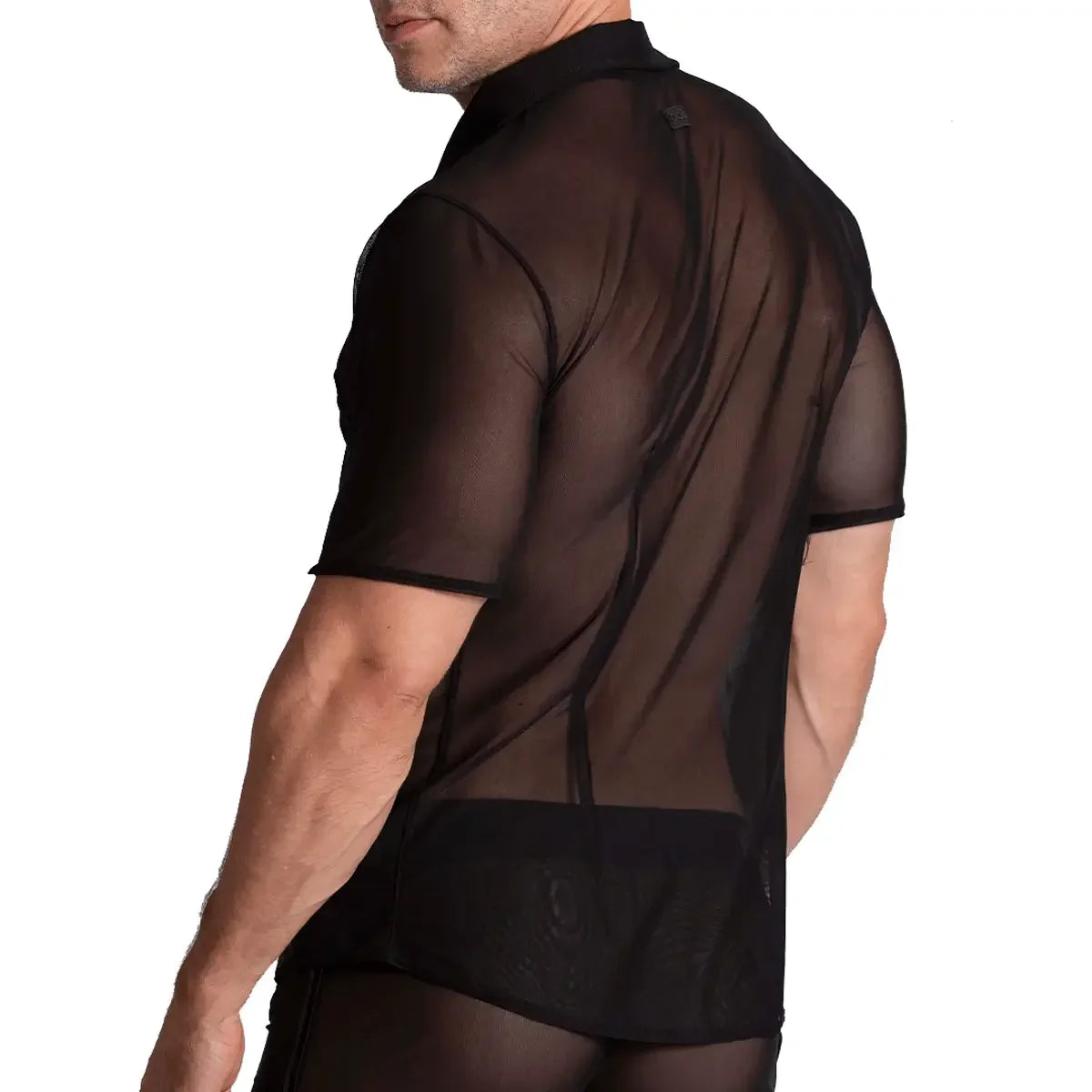 Bahia Black Shirt front view by Gigo Underwear