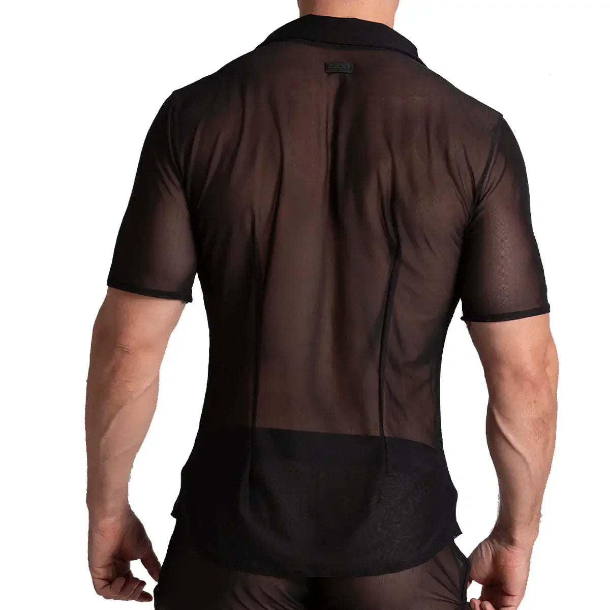 Bahia Black Shirt back view by Gigo Underwear