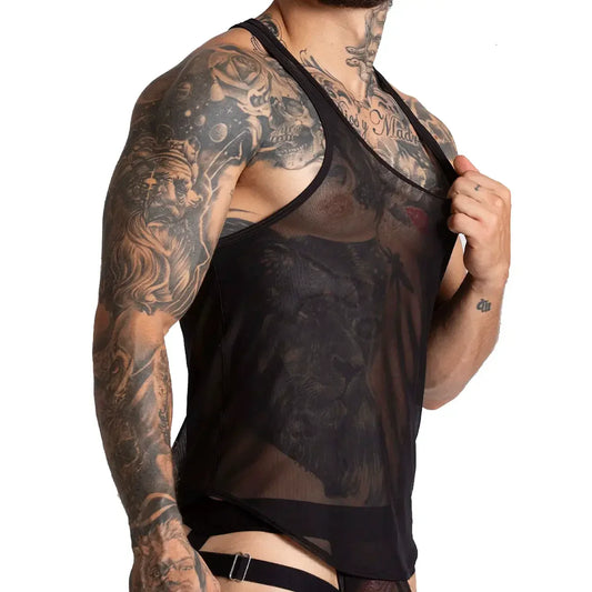 Bahia Black Tank by Gigo Underwear