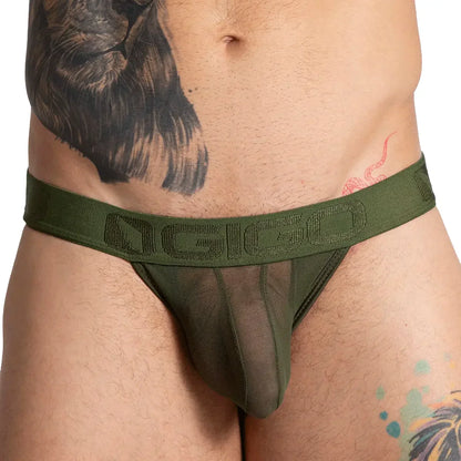 Bahia Green Brief back view by Gigo Underwear