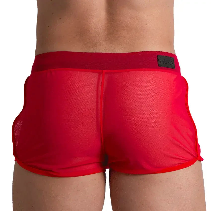 Bahia Red Hotshort back view by Gigo Underwear