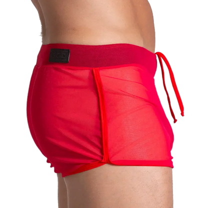 Bahia Red Hotshort front view by Gigo Underwear