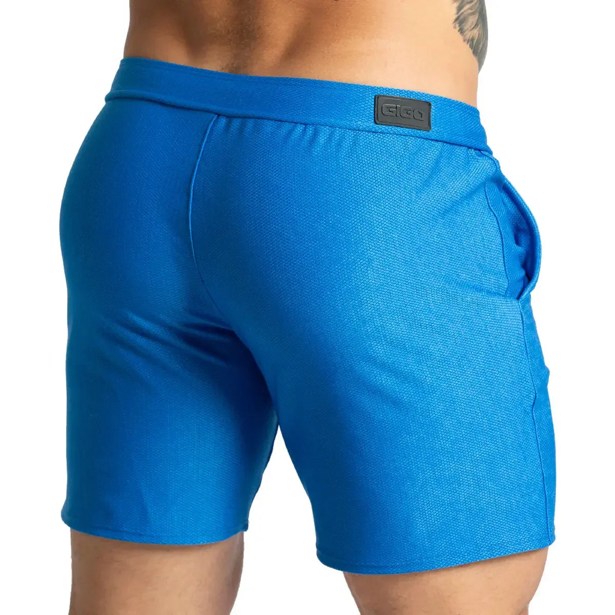 Belucci Blue Short back view by Gigo Underwear