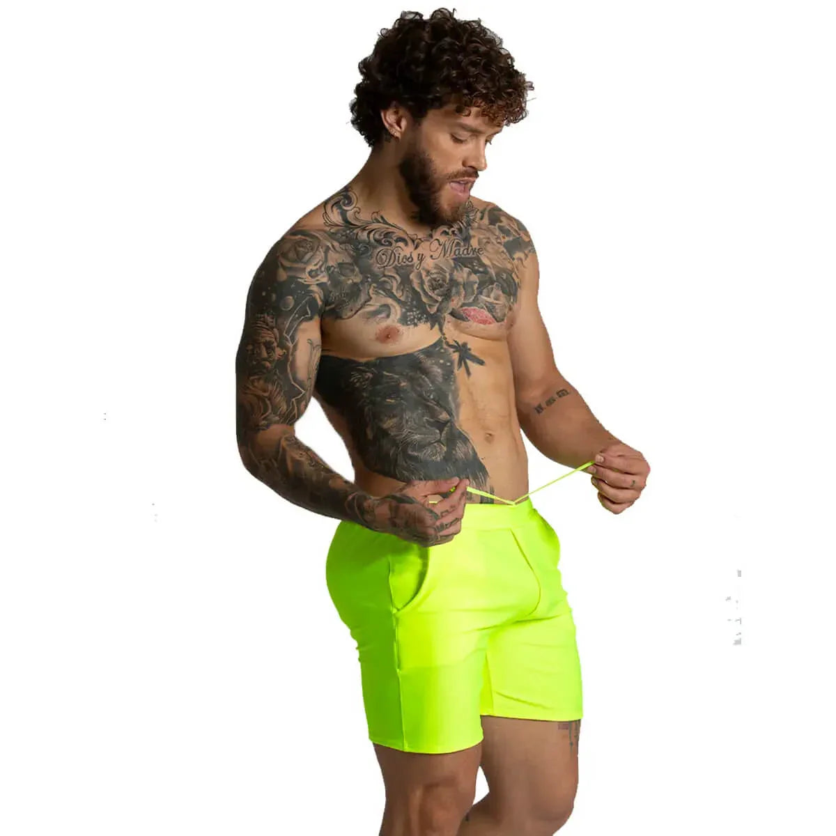 Belucci Yellow Short on model by Gigo Underwear